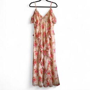 Old Navy Floral Ruffled Maxi Dress! Size 8!